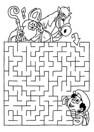 Лабиринты – раскраска 13