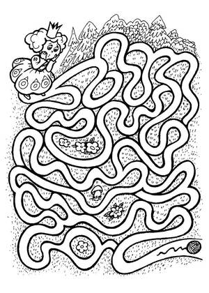 Лабиринты – раскраска 16