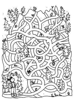 Лабиринты – раскраска 17