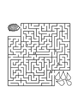 Лабиринты – раскраска 18