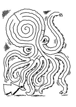 Лабиринты – раскраска 20