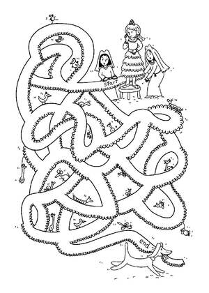 Лабиринты – раскраска 22