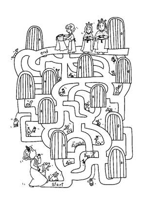 Лабиринты – раскраска 23