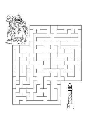 Лабиринты – раскраска 29