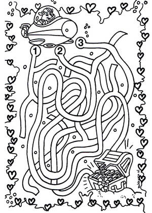 Лабиринты – раскраска 30