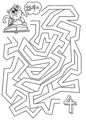 Лабиринты – раскраска 8
