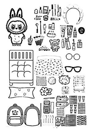 Раскраски Лабубу Лабубу – раскраска 10