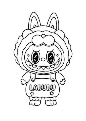 Раскраски Лабубу Лабубу – раскраска 14