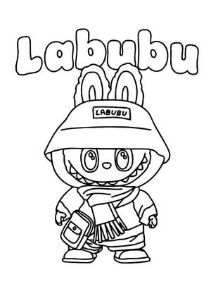 Раскраски Лабубу Лабубу – раскраска 15