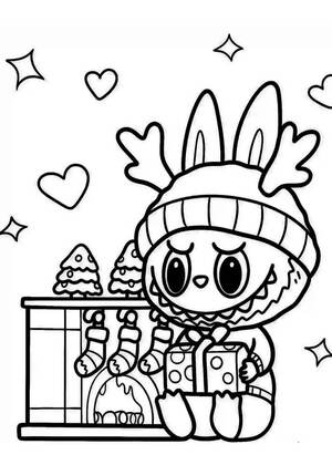 Раскраски Лабубу Лабубу – раскраска 2