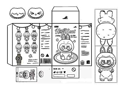 Раскраски Лабубу Лабубу – раскраска 20