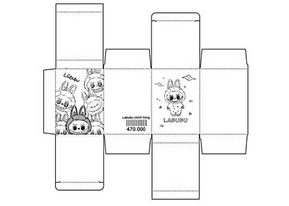 Раскраски Лабубу Лабубу – раскраска 5