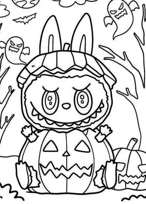 Раскраски Лабубу Лабубу – раскраска 6