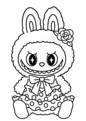 Раскраски Лабубу Лабубу – раскраска 7