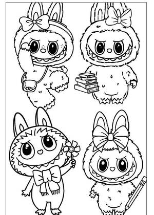 Раскраски Лабубу Лабубу – раскраска 8