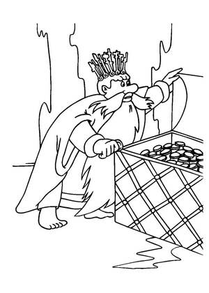 Летучий корабль — раскраска 14