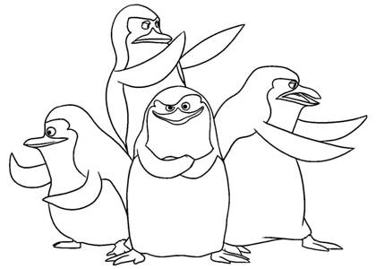 Раскраски Мадагаскар Мадагаскар раскраска 1