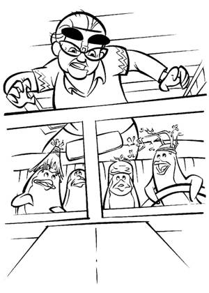 Раскраски Мадагаскар Мадагаскар раскраска 10