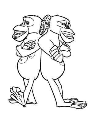 Раскраски Мадагаскар Мадагаскар раскраска 12