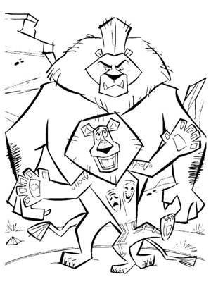 Раскраски Мадагаскар Мадагаскар раскраска 13