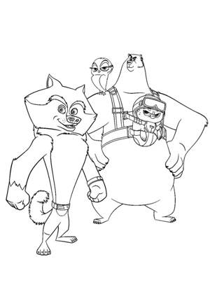 Раскраски Мадагаскар Мадагаскар раскраска 19