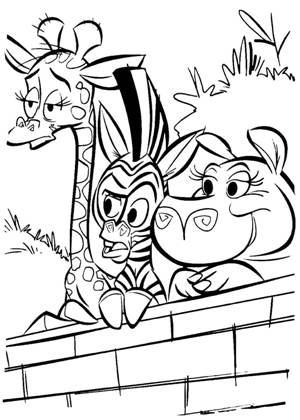 Раскраски Мадагаскар Мадагаскар раскраска 29