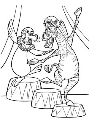 Раскраски Мадагаскар Мадагаскар раскраска 9