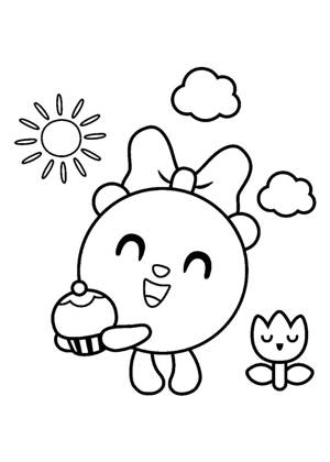 Раскраски Малышарики Малышарики раскраска 21