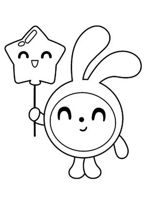 Раскраски Малышарики Малышарики раскраска 28