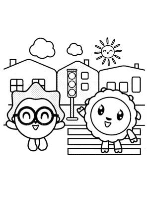 Раскраски Малышарики Малышарики раскраска 29