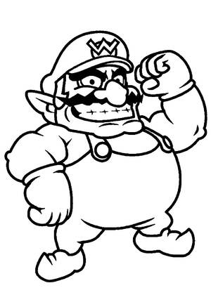 Раскраски Супер Марио Супер Марио — раскраска 10