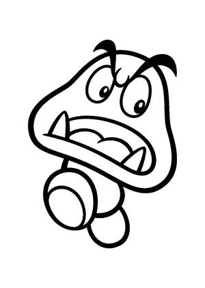 Раскраски Супер Марио Супер Марио — раскраска 15