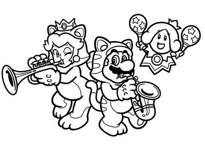 Раскраски Супер Марио Супер Марио — раскраска 24