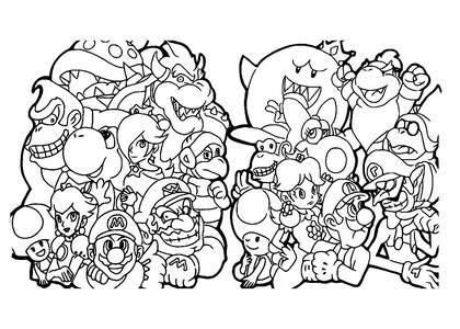 Раскраски Супер Марио Супер Марио — раскраска 28