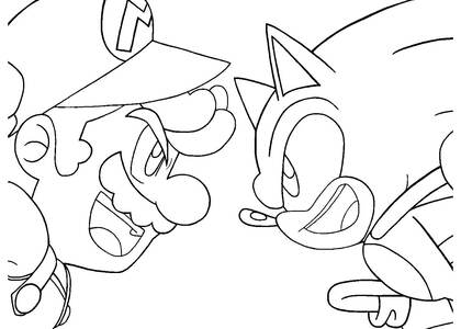 Раскраски Супер Марио Супер Марио — раскраска 29