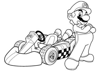 Раскраски Супер Марио Супер Марио — раскраска 30