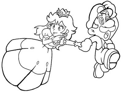 Раскраски Супер Марио Супер Марио — раскраска 33