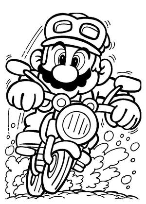 Раскраски Супер Марио Супер Марио — раскраска 6
