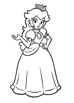 Раскраски Супер Марио Супер Марио — раскраска 9