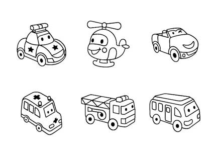 Машинки раскраска 3