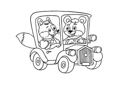 Машинки раскраска 31