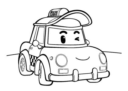 Машинки раскраска 34