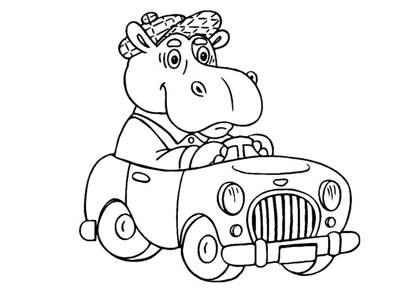 Машинки раскраска 4