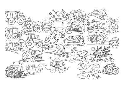Машинки раскраска 5
