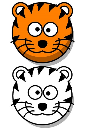 Раскраски Маски Тигра на Новый год Маски Тигра на Новый год – раскраска 7