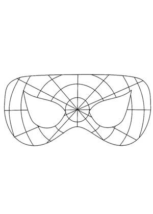 Раскраски Маски Маски раскраска 1