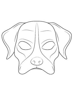 Раскраски Маски Маски раскраска 17