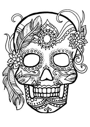 Раскраски Маски Маски раскраска 20