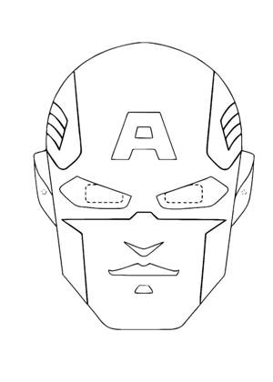 Раскраски Маски Маски раскраска 21