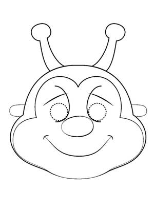 Раскраски Маски Маски раскраска 4